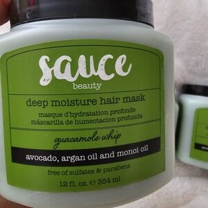 Sauce Beauty Guacamole Whip Deep Moisture Hair Mask — Green